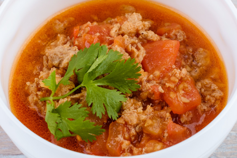 Китайский томатный суп с яйцом - китайская кухня - KUMIR