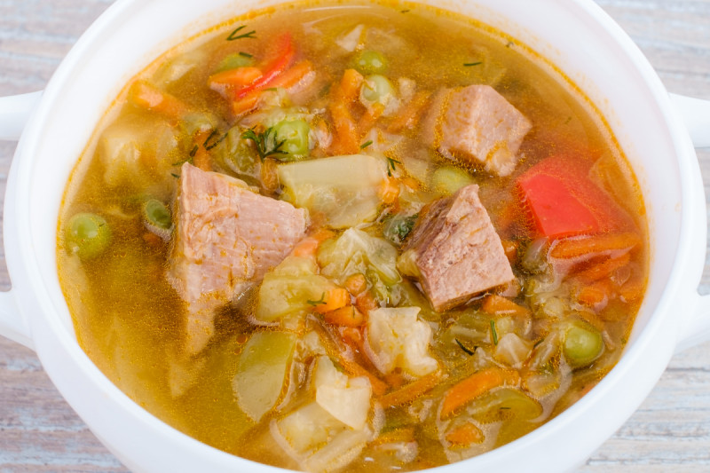 Суп овощной с мясом - KUMIR
